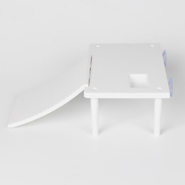 MERRYHAPY White Turtle Ramp Platform with Fine Workmanship for Comfortable Turtle Climbing