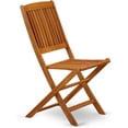 thumbnail image 5 of AECM7CWNA - Wooden Folding Table with 6 Arms Less Chairs- Natural Oil Finish, 5 of 8