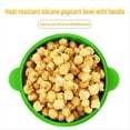 thumbnail image 4 of Popcorn Microwave Silicone Foldable Kitchen Easy Tools DIY Popcorn Bucket Bowl Maker with Lid,Green,1 * popcorn bucket,Green, 4 of 9