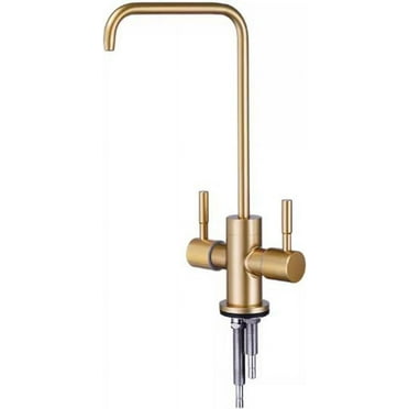 Water Filter Faucet Brushed Gold Water Purifier Faucet Double Outlet Single Cooling Stainless Steel Kitchen Faucet Drinking Water-C