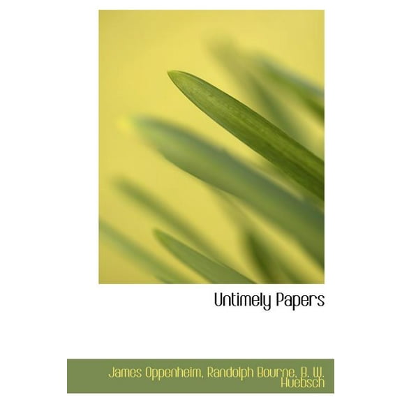 Untimely Papers (Hardcover)