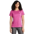 thumbnail image 2 of Camiseta Under Armour Tech Twist Crew X-Small para mujer, color rosa y blanco, 2 of 4