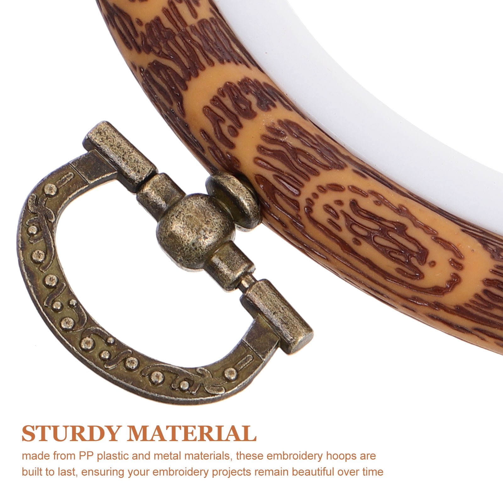 AURARMLET Versatile Embroidery Hoops Portable and Durable for Various Projects 10Pcs