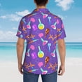 thumbnail image 4 of Honeii Chemistry Tools Print Men’s Hawaiian Shirt,Classic Button-Down Short Sleeve Shirt, for Beach, Vacation, and Outdoor Activities,X-Large, 4 of 7