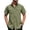 #Army Green, variant on DPTALR Men's Casual Short Sleeve Button Down T-shirt with Chest Pockets,Black,Big Men's,Tall Men's XXL,Young Men's T-shirt