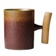 thumbnail image 1 of Taza de café de cerámica de estilo japonés, elegante taza de bebida con esmalte de óxido con asa para Multi, 1 of 5