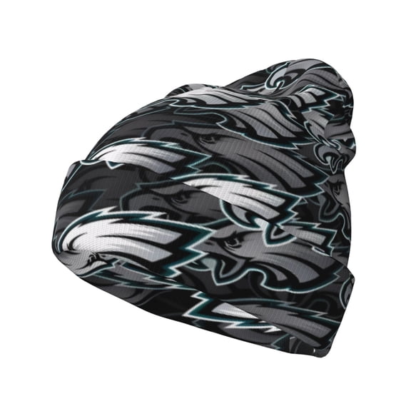 Philadelphia Football Team Print Knitted Hat Soft Stretch Winter Cuff Beanie City Classic Hat for Men Women Game Fans GiftsPhiladelphia