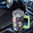 thumbnail image 5 of 30oz Holiday Tumbler with Handle and Straw, Santa Claus Stainless Steel Insulated Cup Holiday Coffee Water Bottle, 5 of 5