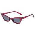 thumbnail image 1 of Holiday Party Glasses Travel Eyewear Small Frame Sun Glasses for Women Vintage Sunglasses RED, 1 of 8