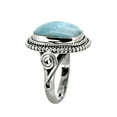 thumbnail image 6 of YoTreasure Larimar Gemstone Solid 925 Sterling Silver Designer Ring, 6 of 8