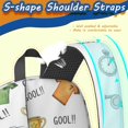 thumbnail image 5 of Soccer and Trophy White Pattern 17" School Backpacks for Teens,Waterproof Oxford Fabric,S-Shape Padded Straps for School,Travel,Hiking,Camping, 5 of 6