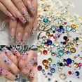 thumbnail image 6 of 1440pcs Bling Colorful Rhinestones Nail Charms for Nails 3D Flatback Nail Gems and Rhinestones Crystal Nail Art Design Sparkling Diamonds Nail Jewels for Nail Art Decorations DIY Acrylic Nail Supplies, 6 of 7