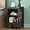 Black, variant on Metal Nightstand Cabinet with Lock,23.6" H Lockable End Table with Adjustable Shelf,Easy Assembly Locking Cabinets,Small Night Stand for Bedroom,Home Office(White)