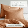 thumbnail image 4 of Regency Heights 3-Piece Full/Queen Bedding Set, Reversible Comforter with Shams, Burnt Orange, Solid Color, 4 of 9