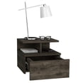 thumbnail image 3 of Floating Nightstand with Shelves / Bedroom Decor Needs / Drawer to Keep Essentials, 3 of 4