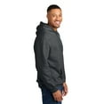 thumbnail image 3 of Gildan Unisex Softstyle Hooded Sweatshirt, Cozy Midweight Fleece Pullover Hoodie, Dark Heather, 2XL, 3 of 5