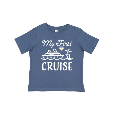 

Inktastic My First Cruise with Cruise Ship and Palm Trees Gift Baby Boy or Baby Girl T-Shirt