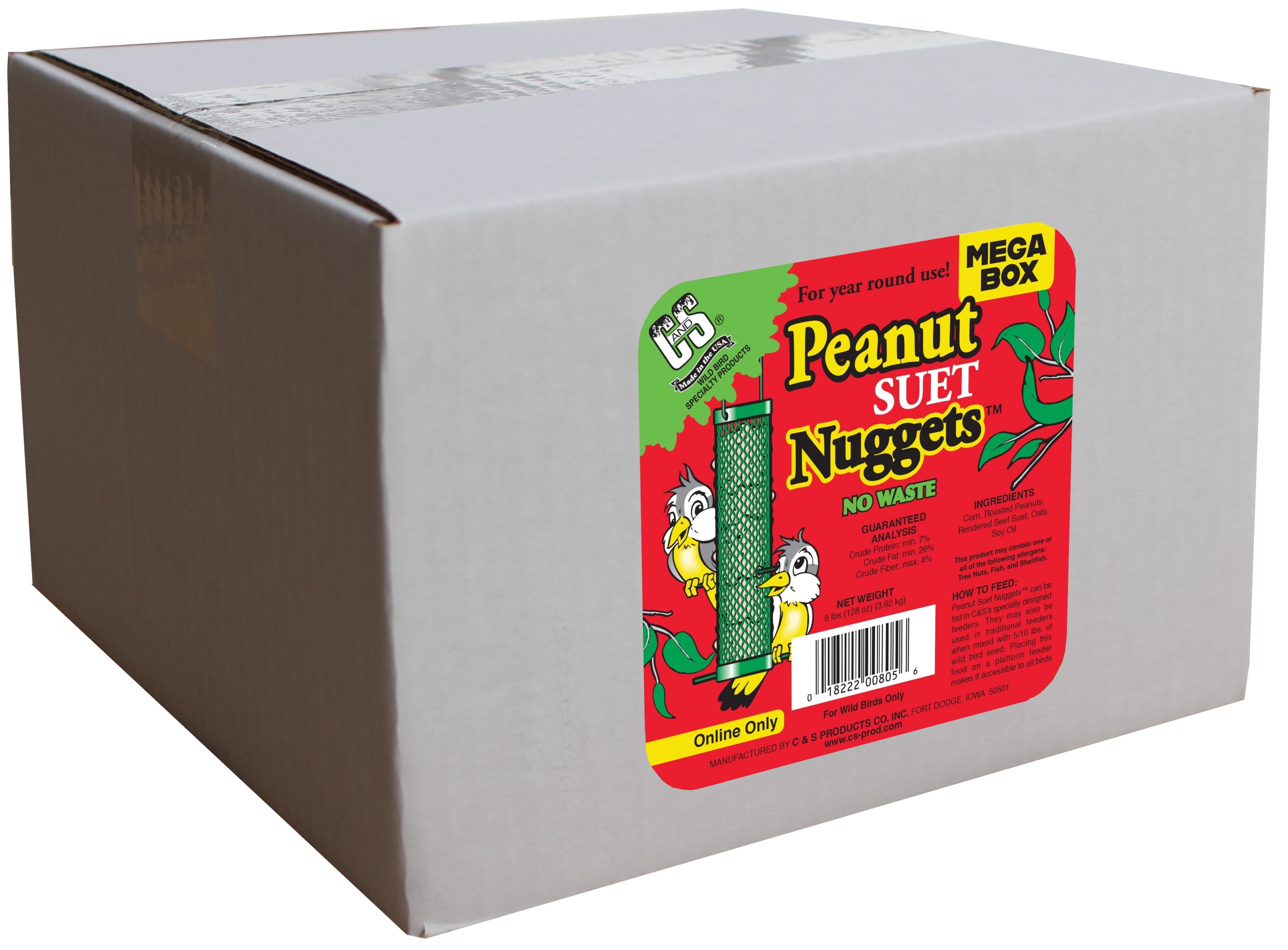 C&S Peanut Suet Nuggets "Mega Box", 8 lb.