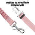 thumbnail image 2 of Cinturon de Seguridad para Perro Coche, Arnés del Cinturón Nylon Elástico y Ajustable Universal para Transportar Mascotas, 2 Unidades (Rosa), 2 of 4