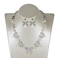 thumbnail image 4 of Conjunto de collar y pendientes Sonducket 2 unids/set para mujer diamantes de imitación perlas plata, 4 of 6