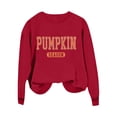 thumbnail image 6 of Bovemsi Womens Sweatshirts Pumpkin Season Sweatshirt Crewneck Long Sleeve Fall Shirt Halloween Holiday Pullover Fashion Outfits 2025 Clothes, 6 of 6
