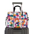 thumbnail image 2 of FORMRS 16" Laptop Sleeve Bag Carrying Case with Handle Travel Shoulder Briefcase, White Colorful Circles, 2 of 8