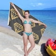 thumbnail image 7 of Vintage Gold Beach Towel Quick Dry Absorbent Bath Towels Sandproof Lightweight Towel for Gym Yoga Sports Swimming - 31x71in Washcloth Gift, 7 of 7