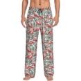 thumbnail image 1 of Balery Pink Flamingo Pantalones de pijama para hombre, pijama ultraligero, pantalón de descanso-Large, 1 of 6