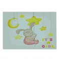 thumbnail image 2 of Moon Cutting Board, Cartoon Like Bunny Hanging Stars and Moon Polka Dots Cheerful Art, Decorative Tempered Glass Cutting and Serving Board, Large Size, Pale Pink Yellow Tan, by Ambesonne, 2 of 5
