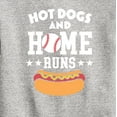 thumbnail image 3 of Instant Message - Hot Dogs And Home Runs - Kids Crew Fleece, 3 of 6
