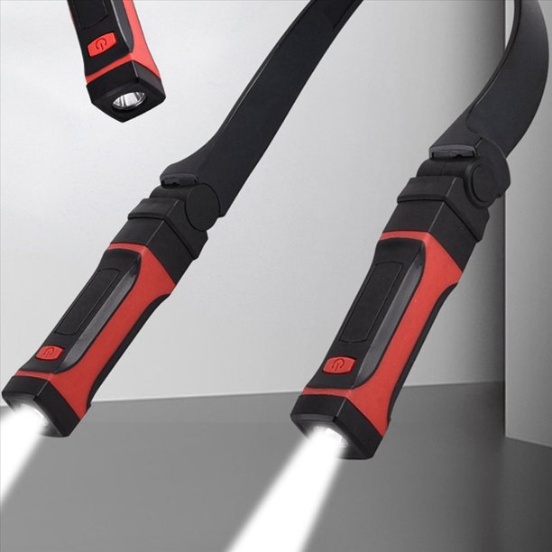 4X Luz de Cuello Desmontable Recargable, Luz de Trabajo LED con Base MagnéTica, Luz MecáNica Manos , Alrededor del Cuello