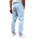 thumbnail image 4 of Ceisia Men Solid Color Corduroy Straight Leg Pants Elastic Waist Drawstring Gift Casual Trousers, 4 of 7