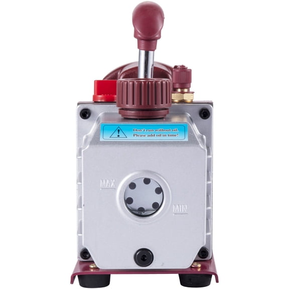 4.5CFM Single Stage Vacuum Pump, 1/3HP 5PA Rotary Vane Pump for HVAC Refrigerant Air Conditioning Repair