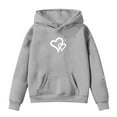 thumbnail image 5 of UYYX Sweatshirts For Girls Teen Girl Sweatshirt Girls Casual Long Sleeve Hoodies Cute Oversized Pocket Sweatshirt Tops 10-11 Years, 5 of 5