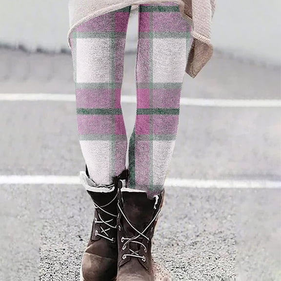 Pants for Women Women's Wide Leg Yoga Pants Women Print Casual Hip Lifting Yoga Pants Leggings Elastic Pants Leggings Tight Pants Purple S