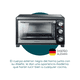 thumbnail image 4 of Horno Eléctrico Brügmann 1500W, 25 L de Capacidad, Temporizador Temperatura y Rejillas Ajustables para Hornear, Asar o Tostar Brügmann Brügmann Horno 25L, 4 of 5