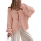 thumbnail image 1 of Suéter PRETTYGARDEN con Lazo Frontal, Tejido Grueso, Rosa, Talle XL, 1 of 8