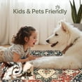 thumbnail image 4 of 2'x6' Runner Rug for Hallway Floor, Yamaziot Rug Carpet Runner with Rubber Backing, Washable Non Slip Vintage Mat for Bedroom, Laundry, 4 of 8