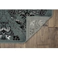 thumbnail image 6 of Linon Home Décor Elegance Area Rug Collection, Turquoise and Gray, 2' x 3', 6 of 6