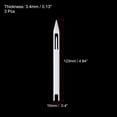 thumbnail image 2 of Uxcell 3# Plastic Netting Needle Shuttles Fishing Repair Mend Tool, White 3 Pack, 2 of 5