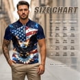 thumbnail image 6 of Aplkyhs American Flag Eagle Matching Golf Shirts for Couple Quarter Zip His and Hers Golf Shirts Matching Moisture Wicking Mens Hawaiian Shirt Lapel Design Golf Accessories for Men, 6 of 6