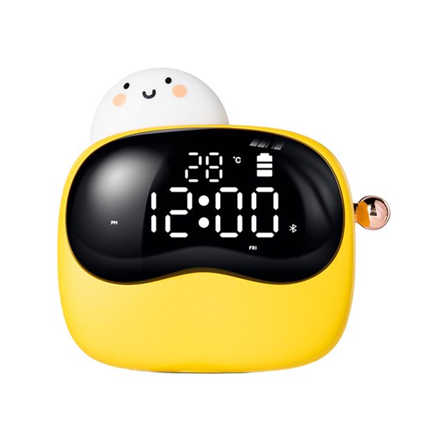 Despertador Reloj despertador para niños, reloj electrónico creativo para niños de dibujos animados Reloj despertador pequeño Luz de despertador Fanmusic Despertador