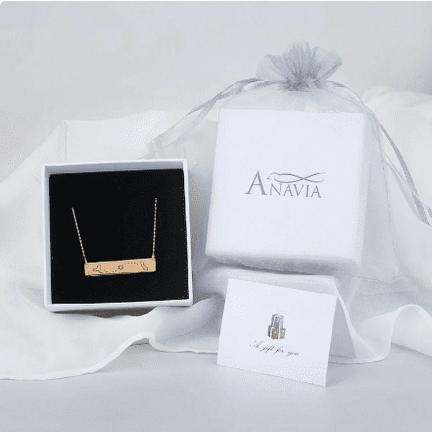 State Relationship Necklace Gift for Best Friend - Long Distance Necklace Personalized - Custom State Necklace - Birthday Gifts for Her