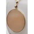 thumbnail image 5 of Natural Round Pink Aventurine Gold Necklace, 5 of 5