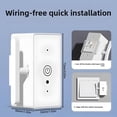 thumbnail image 2 of Wireless Smart Switch Lamp Holder with Remote Control, Intelligent Remote Control Light With Remote Single Pole One Way Wall Life & Remote Control Neutral Wire Required No Hub Needed, 1 Pcs, 2 of 6