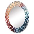 thumbnail image 2 of DESIGN ART Designart "Abstract Colorful Rainbow Arch II" Modern Wall Mirror 24in.x36in., 2 of 4