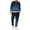 Blue_001, variant on Mens Jogging Suits Long Sleeve Crew Neck Gradient Print Sweatshirt Jogger Pants Casual Baggy Track Suits 2 Piece Set Sports Gym Orange 2XL