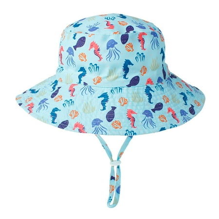 

〖TOTO〗Kids Hats Caps Baby Boys Girls Summer Sun Protection Hat Sunscreen Cap Hat Fisherman S Hat