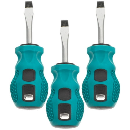 

NUOLUX 3pcs Small Flat Head Screwdrivers Nut Drivers Mini Screwdriver Hand Repair Tools