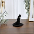 thumbnail image 3 of Plymor Black Velvet Ring Finger Display, Single on U-Shaped Base, 2" W x 2" D x 2" H (Pack of 12), 3 of 3